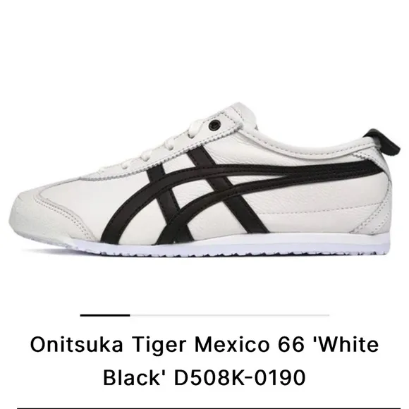 🆕 Onitsuka Tiger Mexico 66 White/Black Sneakers