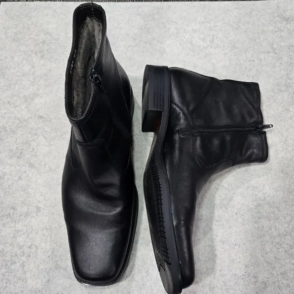🐢 Romano Sicari Leather Boots. Size 43/10 Vero Cuolo Made in Italy.