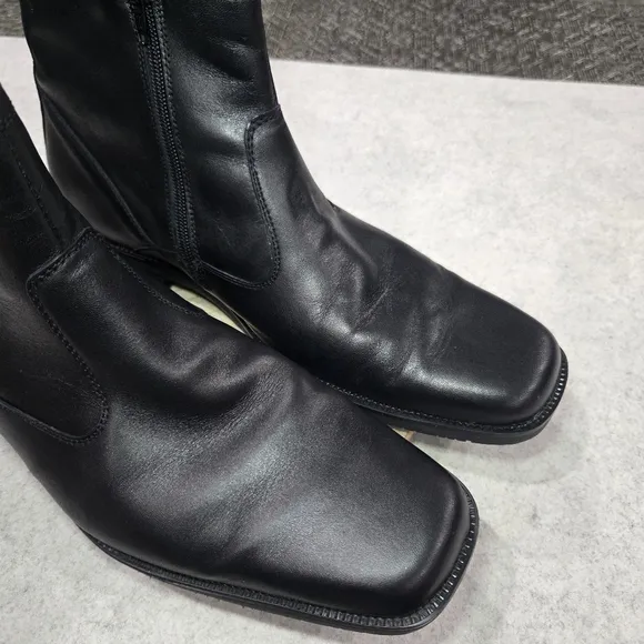 🐢 Romano Sicari Leather Boots. Size 43/10 Vero Cuolo Made in Italy.