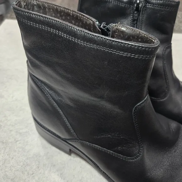 🐢 Romano Sicari Leather Boots. Size 43/10 Vero Cuolo Made in Italy.