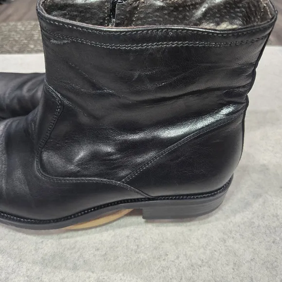 🐢 Romano Sicari Leather Boots. Size 43/10 Vero Cuolo Made in Italy.