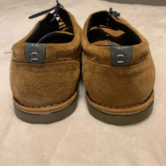 ☘️ Steve Madden Hattrick 215 Lace Up Oxford Shoes in Tan Suede Size 11.5