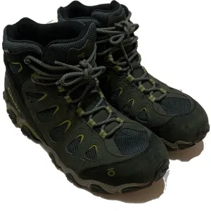 12 / Oboz Sawtooth Mid Waterproof Olive Green Hiking Boots