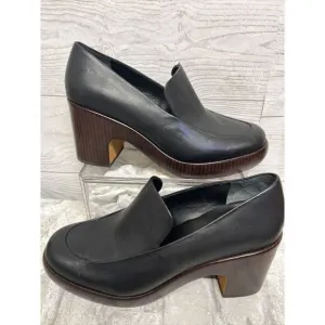 $375 Vince‎ Women's Black Narissa Leather Clog Loafer Pumps Shoes Size 9 NEW