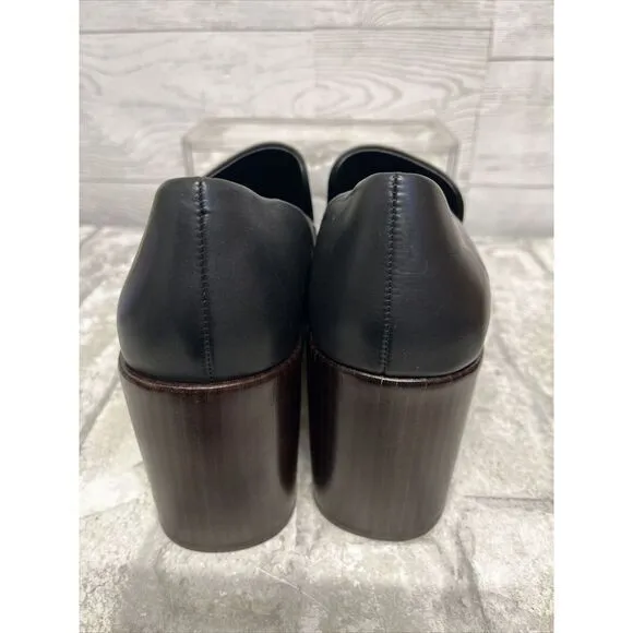 $375 Vince‎ Women's Black Narissa Leather Clog Loafer Pumps Shoes Size 9 NEW