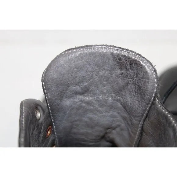 $390 Andrea Ventura Firenze Leather Chukka Lace Up Mens Size 43 Black Shoes