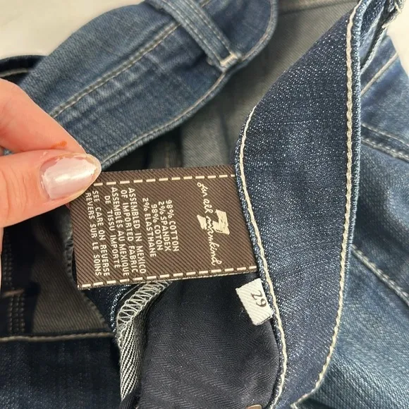 7 For All Mankind jeans Bootcut Denim Jeans in Blue Medium Wash Size 29