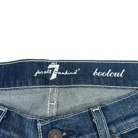 7 For All Mankind jeans Bootcut Denim Jeans in Blue Medium Wash Size 29