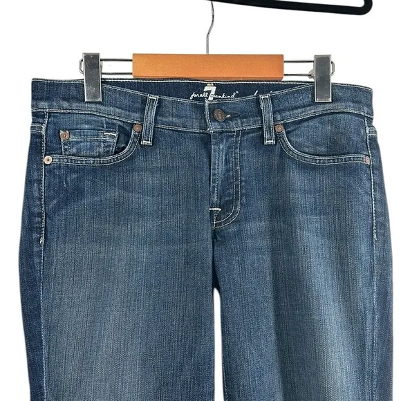 7 For All Mankind jeans Bootcut Denim Jeans in Blue Medium Wash Size 29