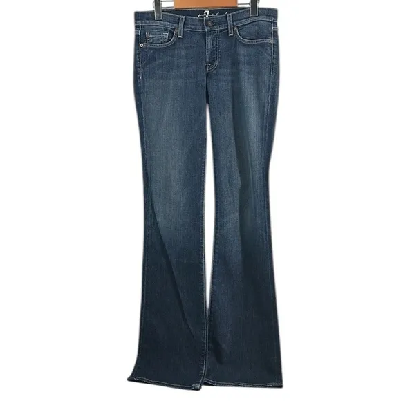 7 For All Mankind jeans Bootcut Denim Jeans in Blue Medium Wash Size 29