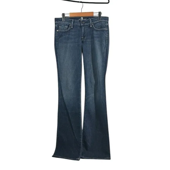 7 For All Mankind jeans Bootcut Denim Jeans in Blue Medium Wash Size 29