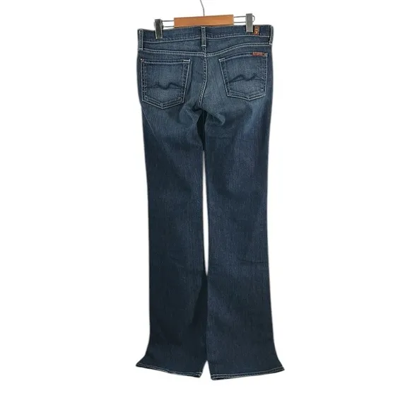 7 For All Mankind jeans Bootcut Denim Jeans in Blue Medium Wash Size 29