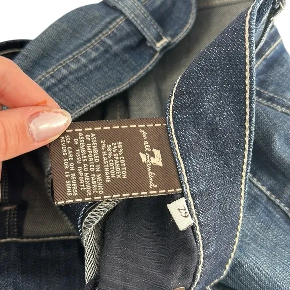 7 For All Mankind jeans Bootcut Denim Jeans in Blue Medium Wash Size 29