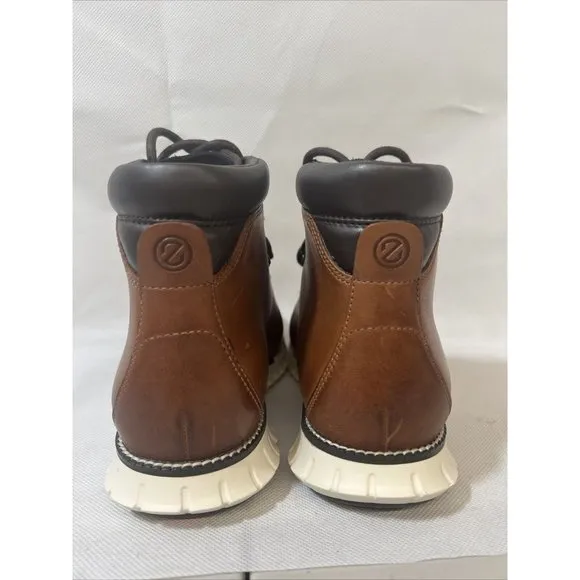 9.5 NEW Mens Cole Haan Zerogrand Causal Waterproof Brown Leather Hiker Boot