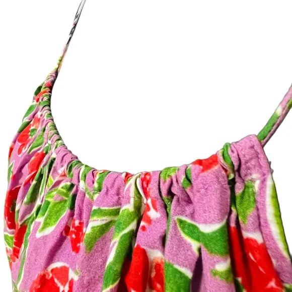 A Pea In The Pod Floral Maxi Dress Sleeveless Lightweight Oversized Maternity