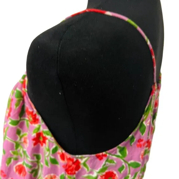 A Pea In The Pod Floral Maxi Dress Sleeveless Lightweight Oversized Maternity