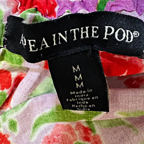 A Pea In The Pod Floral Maxi Dress Sleeveless Lightweight Oversized Maternity