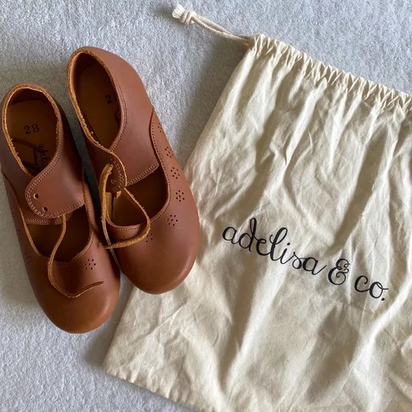 Adelisa &amp; Co. Sol Mary Janes Children’s Leather Shoes