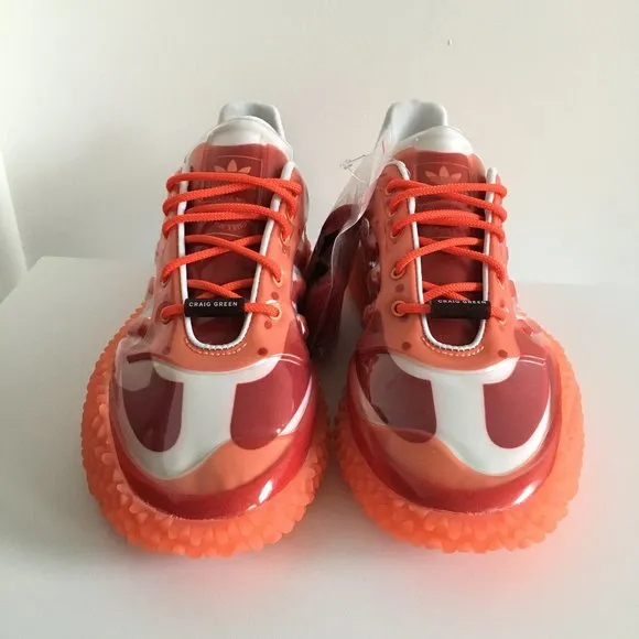 Adidas collaboration Craig Green red orange Polta AKH I special edition sneakers