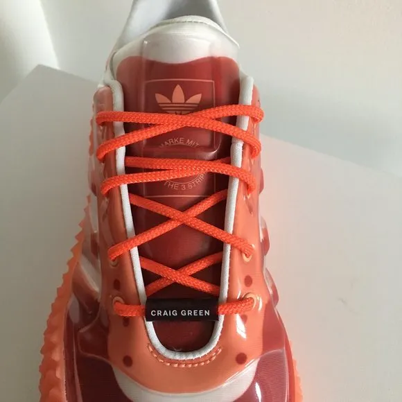 Adidas collaboration Craig Green red orange Polta AKH I special edition sneakers