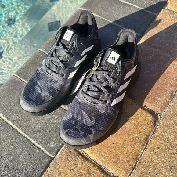 Adidas Crazyflight Low Black White Camo Women's Volleyball Shoes HR0634