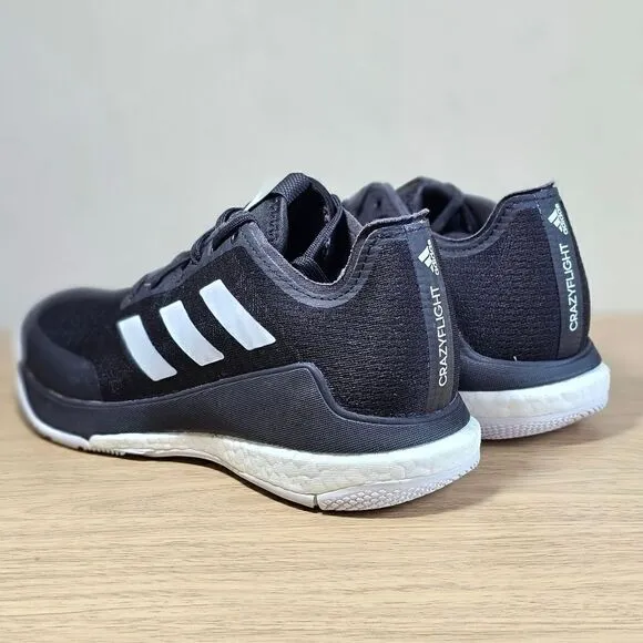 Adidas Crazyflight Low Volleyball Shoes Black White Women's 8 Boost FY1638 New