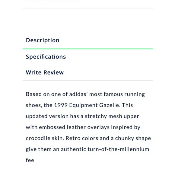 Adidas Eqt Gazelle Lace Up Men’s Sneakers Shoes / Size-10.5