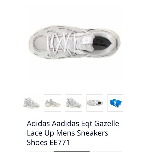 Adidas Eqt Gazelle Lace Up Men’s Sneakers Shoes / Size-10.5
