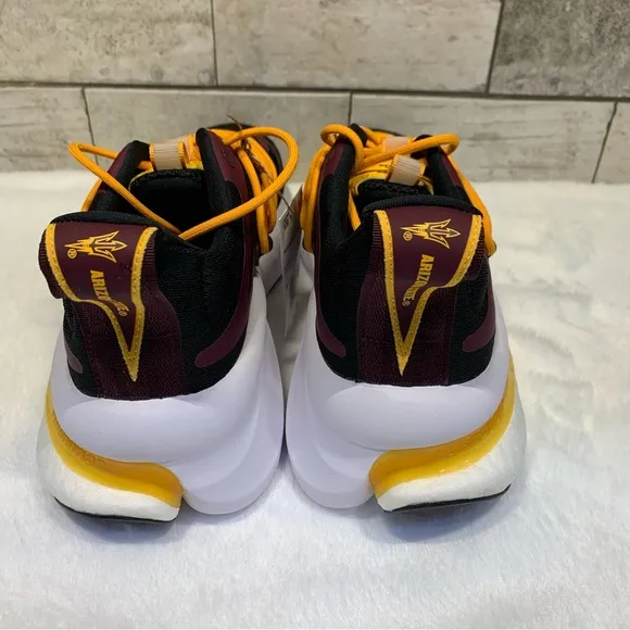 adidas Men's Arizona State ALPHABOOST V1 Shoes, Core Black/Team Maroon SZ 11.5