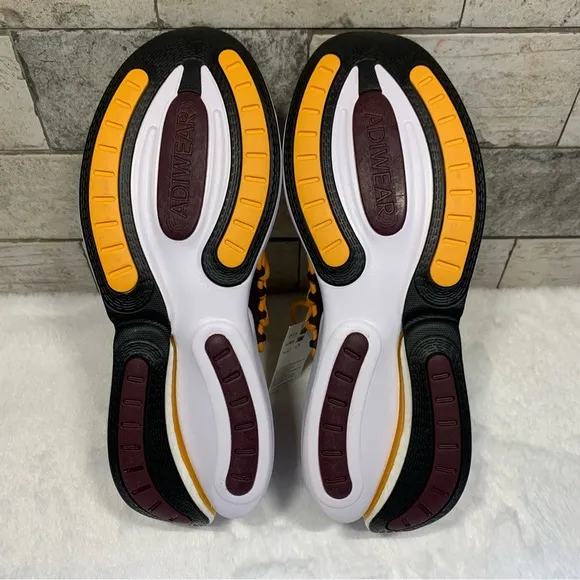 adidas Men's Arizona State ALPHABOOST V1 Shoes, Core Black/Team Maroon SZ 11.5