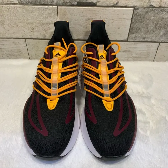 adidas Men's Arizona State ALPHABOOST V1 Shoes, Core Black/Team Maroon SZ 11.5