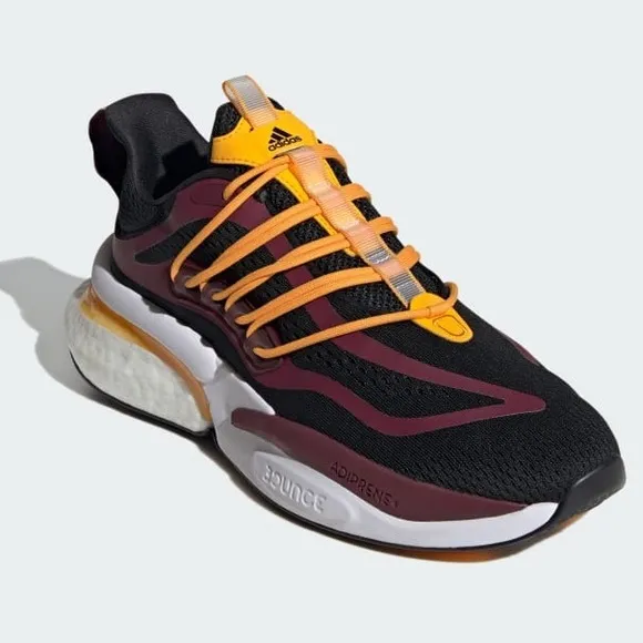adidas Men's Arizona State ALPHABOOST V1 Shoes, Core Black/Team Maroon SZ 11.5
