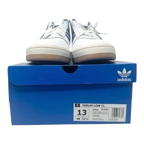 Adidas Men’s Forum Low CL IH7829 Core White / Royal Blue Size 13