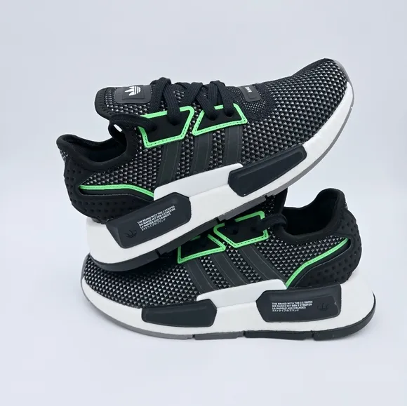 Adidas NMD G1 J Black/Green/White Sneakers Size 4Y IF3066