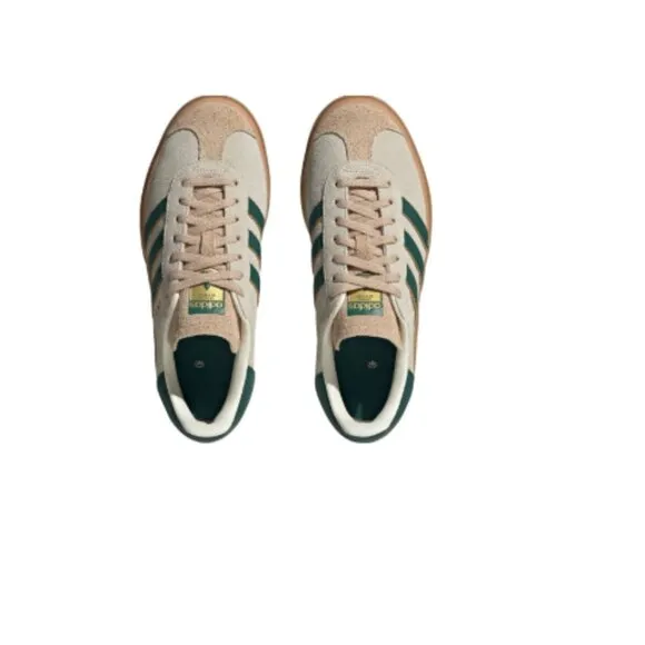 adidas Originals Women's Gazelle Bold Shoes - Color: Cream/Green