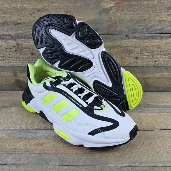 adidas Ozweego Pure Originals Men's Shoes Sneakers White/Solar Yellow/Black