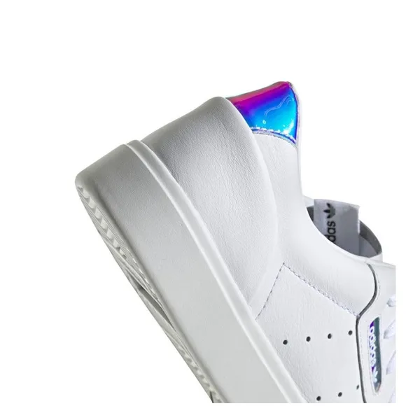 Adidas Sleek White Leather Sneakers