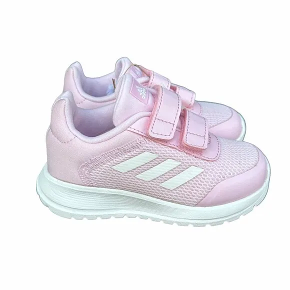 ⭐Adidas Tensaur Run Sz 5K Baby Girls Sneakers Pink White Lightweight Comfy Shoes