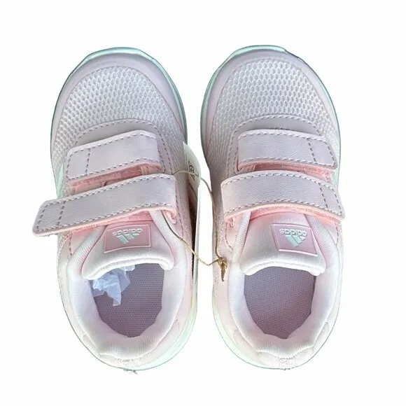 ⭐Adidas Tensaur Run Sz 5K Baby Girls Sneakers Pink White Lightweight Comfy Shoes