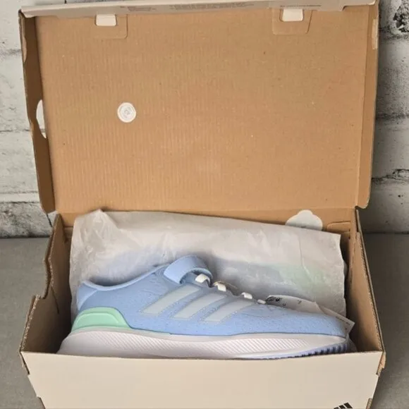 Adidas UltraRun 5 EL C Kids Blue Running Shoes NWT