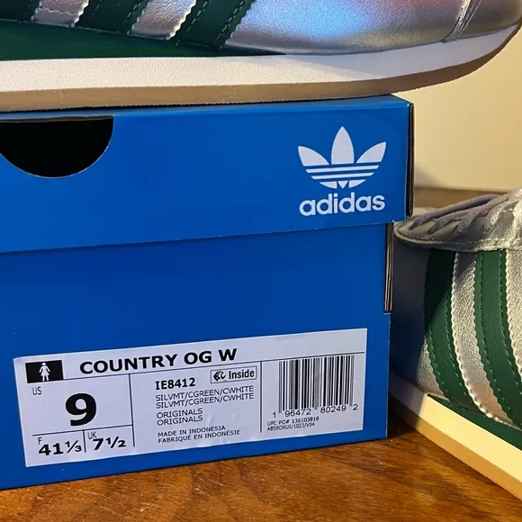 ADIDAS Women's Country OG Silver Shoes
