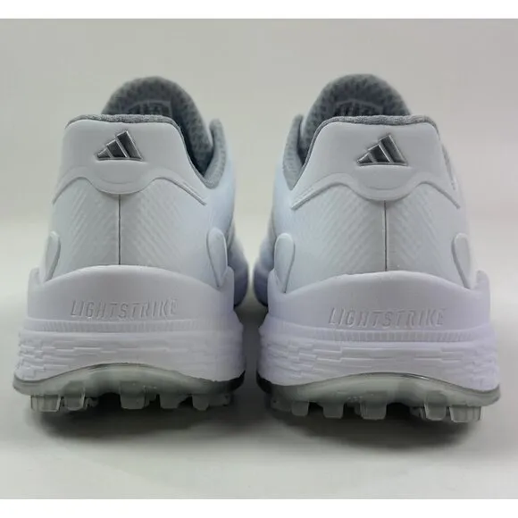 Adidas ZG23 White Silver Mens Golf Shoes Soft Spikes Water Resistant HO3671