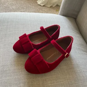 Age of Innocence ELLEN VELVET RED Shoes