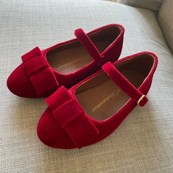 Age of Innocence ELLEN VELVET RED Shoes