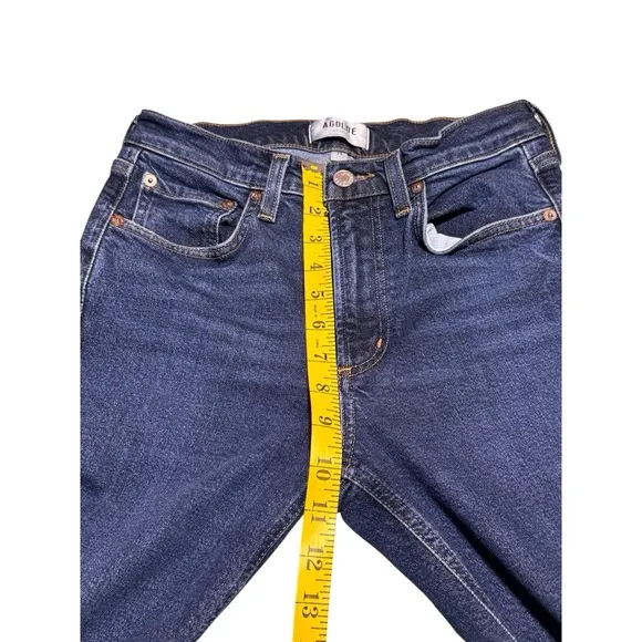 AGOLDE Classic Modern Kye Straight Leg Crop Denim Jean Mid-Rise Size 24