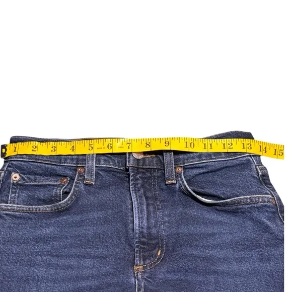 AGOLDE Classic Modern Kye Straight Leg Crop Denim Jean Mid-Rise Size 24
