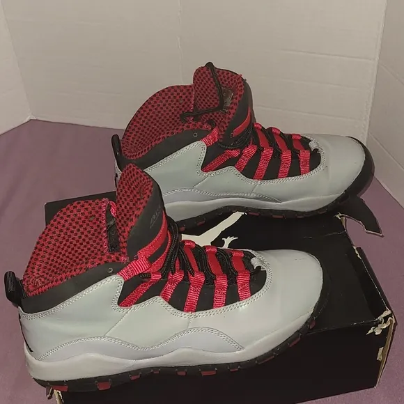 Air Jordan 10 Gs Retro Wolf Grey Black Legion Size 4.5Y