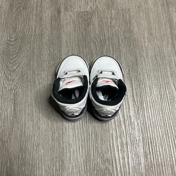Air Jordan 3 Retro Cement Grey TD Shoe Size 2c C Gray DM0968-106 NWT
