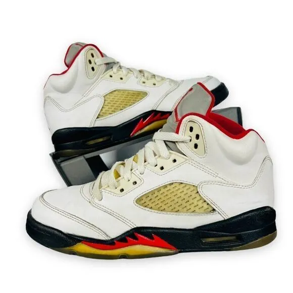 Air Jordan 5 Retro GS 2013 'Fire Red' 440888-100 Youth 4.5