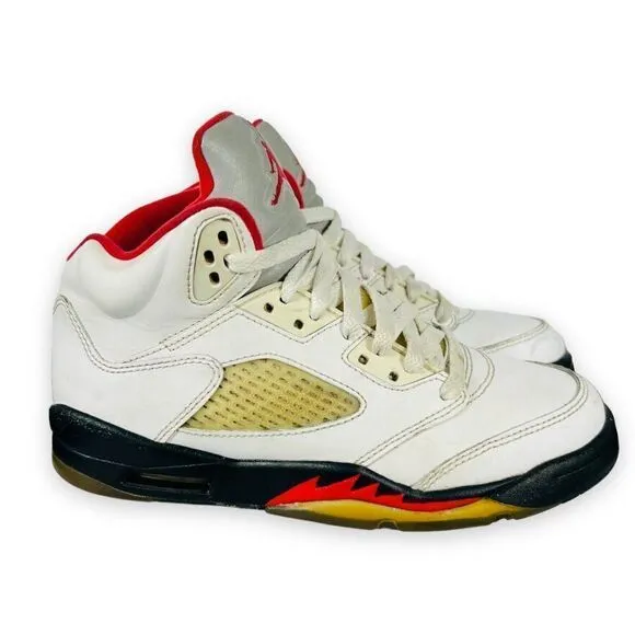 Air Jordan 5 Retro GS 2013 'Fire Red' 440888-100 Youth 4.5